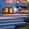 Maxsa 44311 Motion-Activated Security Spotlight, Solar-Powered Durable Outdoor Light. Low Profile, Black view 2