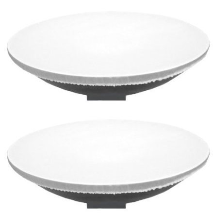 2 Pack 16" / 41cm Soft White Diffuser Sock for Beauty Dish Elastic Nylon for Studio Flash