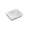 KOHLER 5400-W-FF Iron Plains Wading Pool Bathroom Sink, Sea Salt view 1