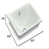 KOHLER 5400-W-FF Iron Plains Wading Pool Bathroom Sink, Sea Salt view 2
