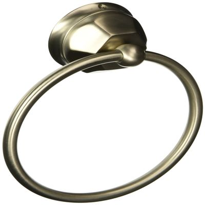 Rohl A6885STN Ac407Lm-Apc A6885 Palladian Towel Ring, 6", Satin Nickel