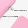 RAINYEAR Laptop Sleeve Case Compatible with 13.3 Inch Notebook Computer Tablet Chromebook 14" MacBook Pro/Max M1 M2 M3 M4 M5 Soft Carrying Bag Zipper Protective Cover with Accessories Pouch (Pink) view 3