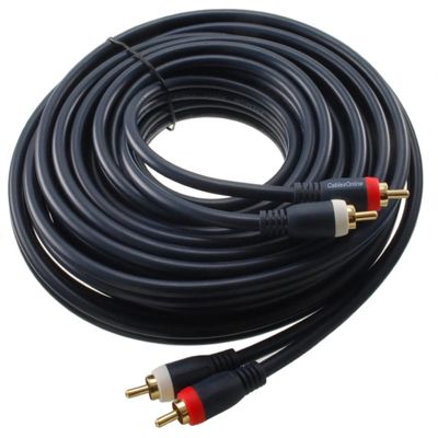 CablesOnline 25ft 2-RCA Male to Male Premium Series Audio Cable (AV-4025B)