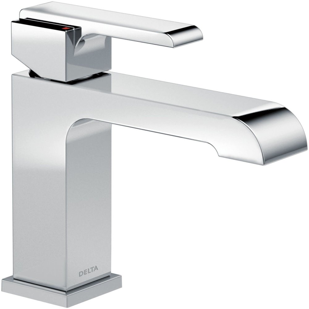 Delta Faucet Ara Single Hole Bathroom Faucet, Single Handle Bathroom Faucet Chrome, Bathroom Sink Faucet, Chrome 567LF-LPU