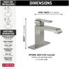 Delta Faucet Ara Single Hole Bathroom Faucet, Single Handle Bathroom Faucet Chrome, Bathroom Sink Faucet, Chrome 567LF-LPU view 2