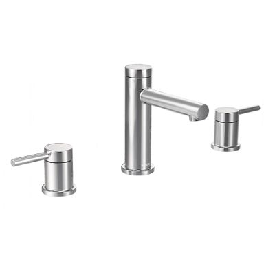 Moen Align Chrome Two-Handle Modern 8-Inch Widespread Bathroom Faucet Trim Kit, Valve Required, T6193