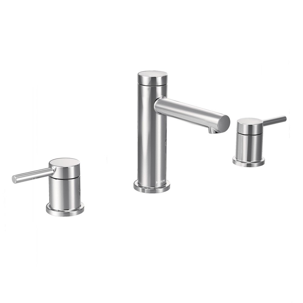 Moen Align Chrome Two-Handle Modern 8-Inch Widespread Bathroom Faucet Trim Kit, Valve Required, T6193