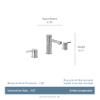 Moen Align Chrome Two-Handle Modern 8-Inch Widespread Bathroom Faucet Trim Kit, Valve Required, T6193 view 3
