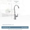 Moen Chrome Sip Traditional Cold Water Kitchen Beverage Faucet with Optional Filtration System, S5510 view 4
