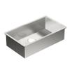 Moen G18180 Prep 18-Gauge Steel Undermount Single Bowl Kitchen Sink, 31-Inch x 18-Inch, Stainless Steel view 1