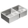 Moen Prep 18-Gauge Stainless Steel Undermount 32" x 18" Double Bowl Kitchen Sink, G18287 view 1