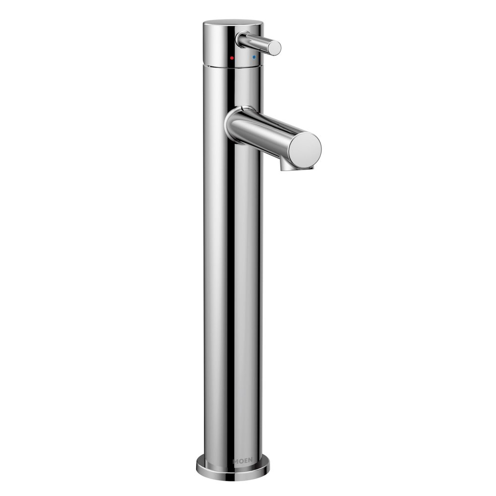 Moen Align Chrome One-Handle Single Hole Modern Vessel Sink Bathroom Faucet, 6192