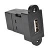 Tripp Lite USB 2.0 Keystone/Panel Mount Coupler (F/F), All-in-One, Black (U060-000-KP-BK) view 2