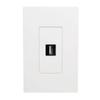 Tripp Lite USB 2.0 Keystone/Panel Mount Coupler (F/F), All-in-One, Black (U060-000-KP-BK) view 3