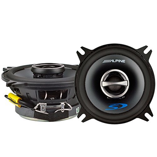 Alpine 4" Coaxial 2 Way 140W 4 Ohm Wide Range Car Audio Speakers SPS-410 (Pair)