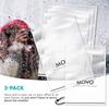 Movo (5 Pack) RC1 Clear Rain Cover for DSLR Camera and Lens up to 18" Long view 3