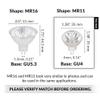 Simba Lighting MR11 Halogen 20W 12V FTD Spotlight Light Bulbs (10 Pack) 2-Pin 220lm for Landscape, Accent, Track Lights, and Fiber Optics, GU4 Bi-Pin Base, Glass Cover, Warm White 2700K Dimmable view 2