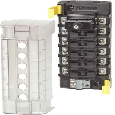 Blue Sea Systems Blue Sea 5050 ST CLB Circuit Breaker Block - 6 Position / 5050 /