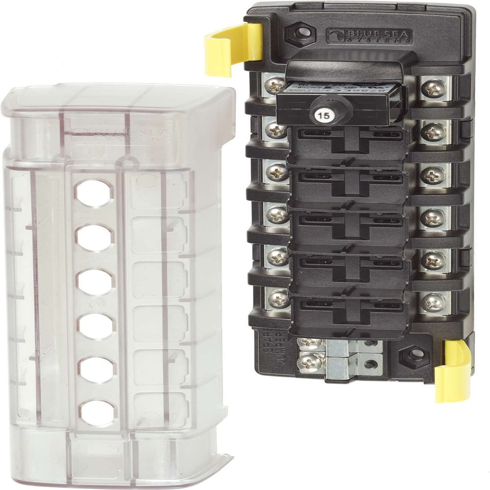 Blue Sea Systems Blue Sea 5050 ST CLB Circuit Breaker Block - 6 Position / 5050 /