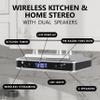 iLive Bluetooth Under Cabinet Radio with Clock, Timer & LED Kitchen Light view 2
