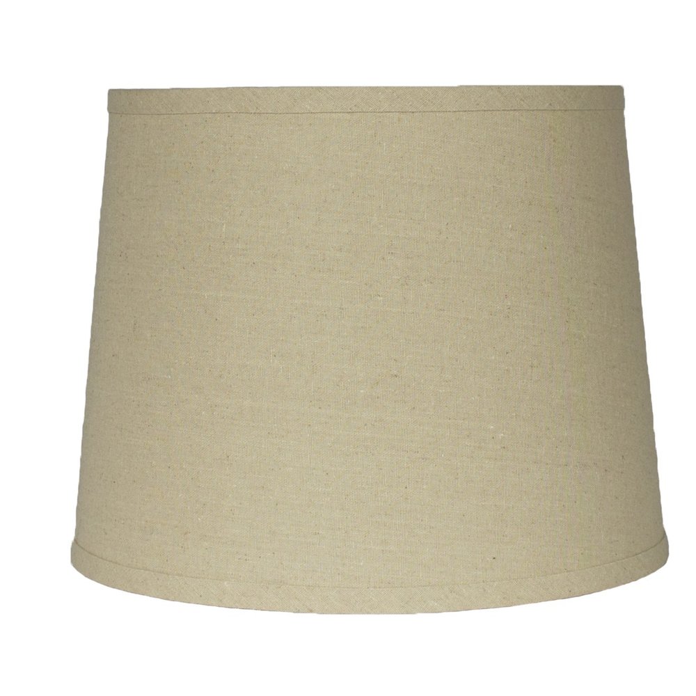 Urbanest French Drum Lampshade Linen, 12-inch (Natural, Set of 1)