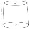 Urbanest French Drum Lampshade Linen, 12-inch (Natural, Set of 1) view 3
