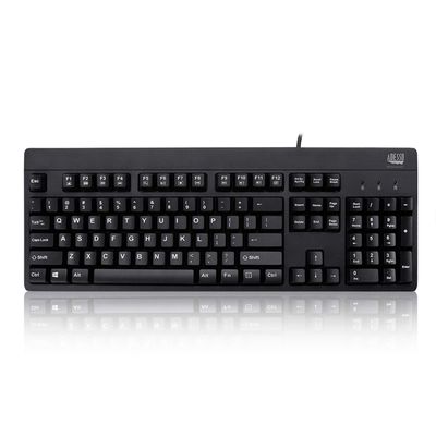 Adesso Easy Touch 630Ub, Wired Waterproof Keyboard (AKB-630UB), Black