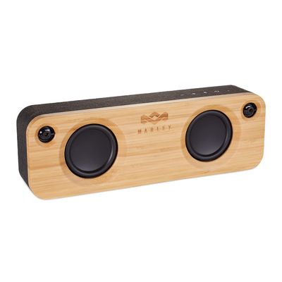 House of Marley - Get Together Bluetooth Portable Bluetooth Speaker and Audio System - 3.5 Woofer & 1 Tweeters, 30m Wireless Range, 8 Hour Playtime, Sustainably Crafted, Signature Black