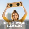 House of Marley - Get Together Bluetooth Portable Bluetooth Speaker and Audio System - 3.5 Woofer & 1 Tweeters, 30m Wireless Range, 8 Hour Playtime, Sustainably Crafted, Signature Black view 4