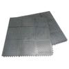 Rubber-Cal Revolution Diamond-Plate Interlocking Rubber Floor - 12mm x 36 in x 36 in Rubber Tiles - Black - 2 Pack view 2