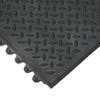 Rubber-Cal Revolution Diamond-Plate Interlocking Rubber Floor - 12mm x 36 in x 36 in Rubber Tiles - Black - 2 Pack view 4
