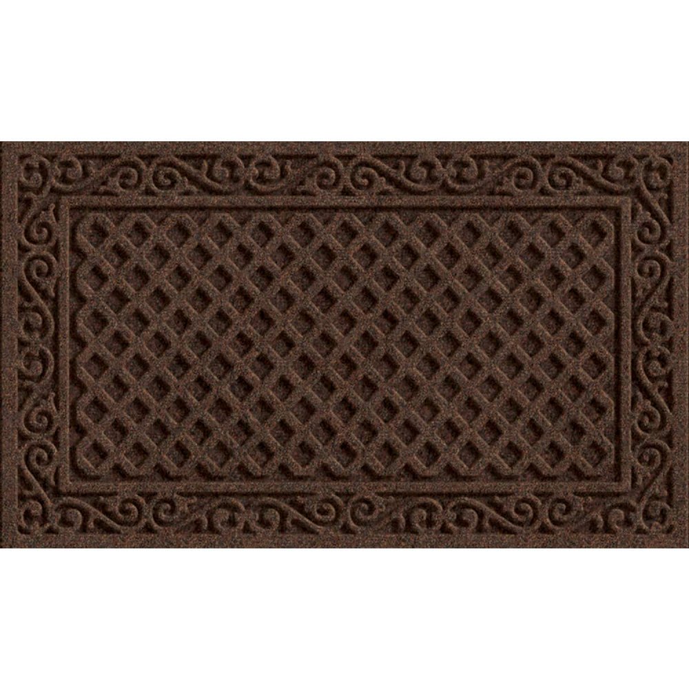 Doormat Iron Lat 18x30 Walnut
