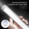 LUMINOSUM 6ft T8 LED Shop Light Fixture V-Shaped Linkable 42W 6000K 20 Pack view 3