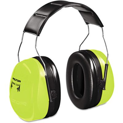 3M High-Visibility Ear Protector - Green, NRR 30dB, Model Number H10A-HV