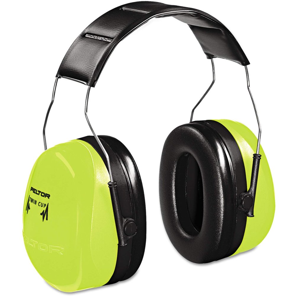 3M High-Visibility Ear Protector - Green, NRR 30dB, Model Number H10A-HV