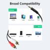 PASOW 3.5mm Stereo Male to 2RCA Male (Right and Left) RCA Audio Cable (100 Feet) view 3