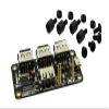 MakerSpot 4-Port Stackable USB Hub HAT for Raspberry Pi Zero V1.3 (with Camera Connector) and Pi Zero W /2W (with Bluetooth & WiFi) view 2