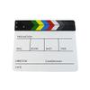 Professional Movie Directors Clapboard, Photography Studio Video TV Acrylic Clapper Board Dry Erase Film Slate Cut Action Scene Clapper with Color Sticks 9.6x11.7 inch/25x30cm, White view 2