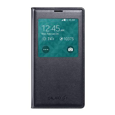 Samsung Galaxy S5 Case S View Flip Cover Folio, Black