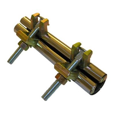 LASCO 13-1336 6-Inch Stainless Steel Clampette (Pipe Repair Clamp) with Two Bolts, Fits 1-1/4-Inch IPS or 1-1/2-Inch L Copper