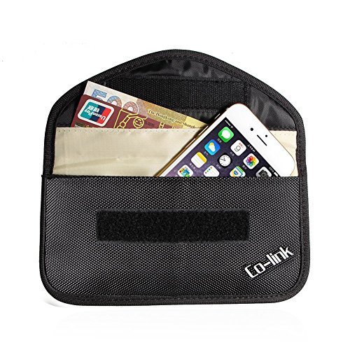 Co-link Cell Phone Anti-tracking Anti-spying GPS Rfid Signal Blocker Pouch Case Bag Handset Function Bag (Black)