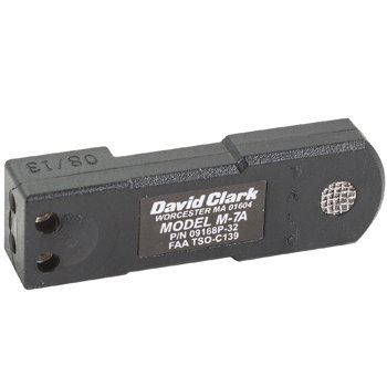 David Clark M-7A Electret Noise-Canceling Aviation Microphone with XLR Connector