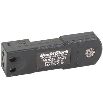 David Clark M-7A Electret Noise-Canceling Aviation Microphone with XLR Connector