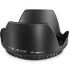 Altura Photo 58MM Tulip Flower Lens Hood for Canon EOS 77D 80D 90D Rebel T8i T7 T7i T6i T6s T6 SL2 SL3 DSLR Cameras with Canon EF-S 18-55mm f/3.5-5.6 is Lens and Select Nikon Lenses view 1