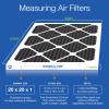 Nordic Pure 20x20x1 (19 1/2 x 19 1/2 x 3/4) Pure Carbon Pleated Odor Reduction Furnace Air Filters 3 Pack view 2
