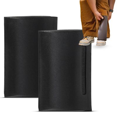 Soft Knees No-Strap Knee Pads for Men, 6 x 9 Knee Pad Inserts for Work Pants with Double Knee Pads for Work & Construction, Knee Savers for Mens Work Pants, Softknees