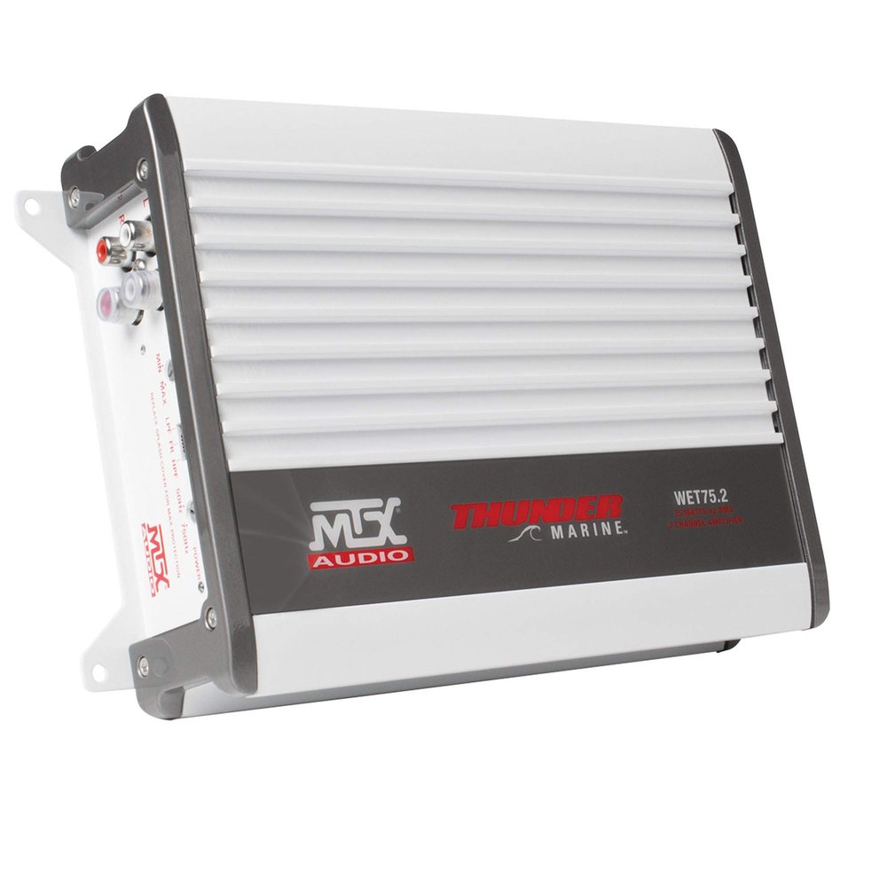 MTX Audio WET75.2 Thunder Marine 100W x 2 @ 2 Class A/B Marine Grade Amplifier