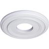 12 3/8"OD x 4"ID x 1 1/8"P Classic Ceiling Medallion (Fits Canopies up to 7 1/4") view 2