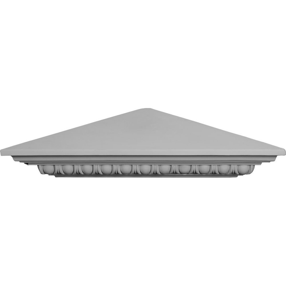 Ekena Millwork SH23X16X04EG Egg & Dart Corner Shelf, 22 3/4" W x 16 1/8" P x 3 7/8" H