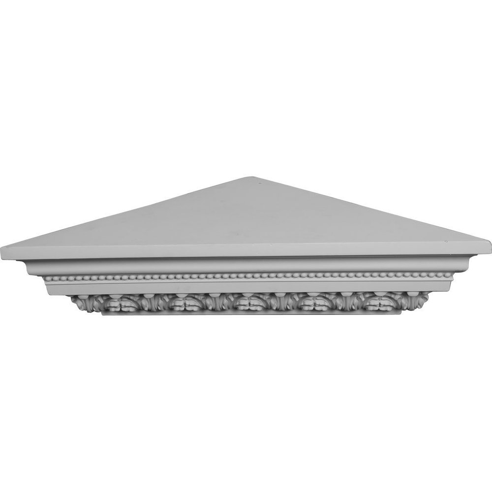 Ekena Millwork SH23X16X05TI Tirana Corner Shelf, 22 3/4" W x 16 1/8" P x 5 3/8" H